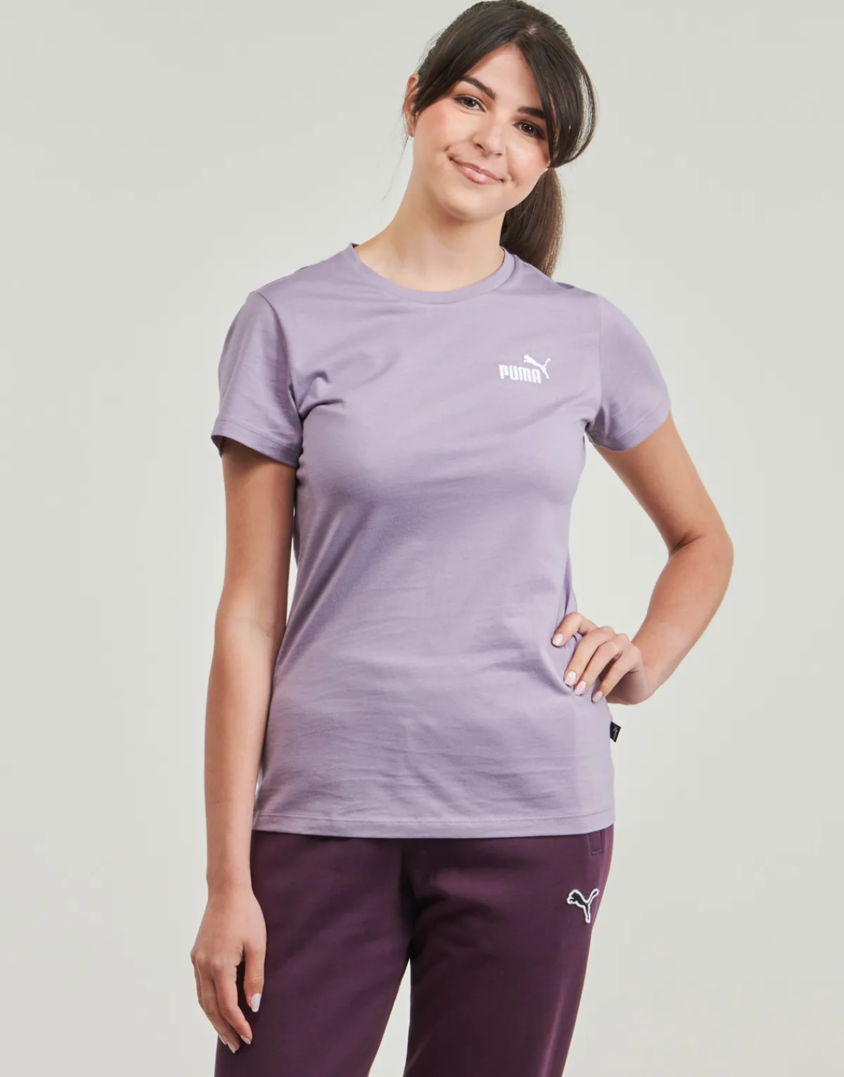 T-shirts & Polos^Puma - ESS+ EMBROIDERY Lila