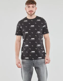 T-shirts & Polos^Puma - ESS+ LOGO POWER AOP Noir