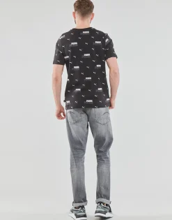 T-shirts & Polos^Puma - ESS+ LOGO POWER AOP Noir