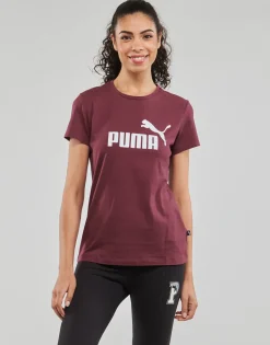 T-shirts & Polos^Puma - ESS LOGO TEE (S) Mauve