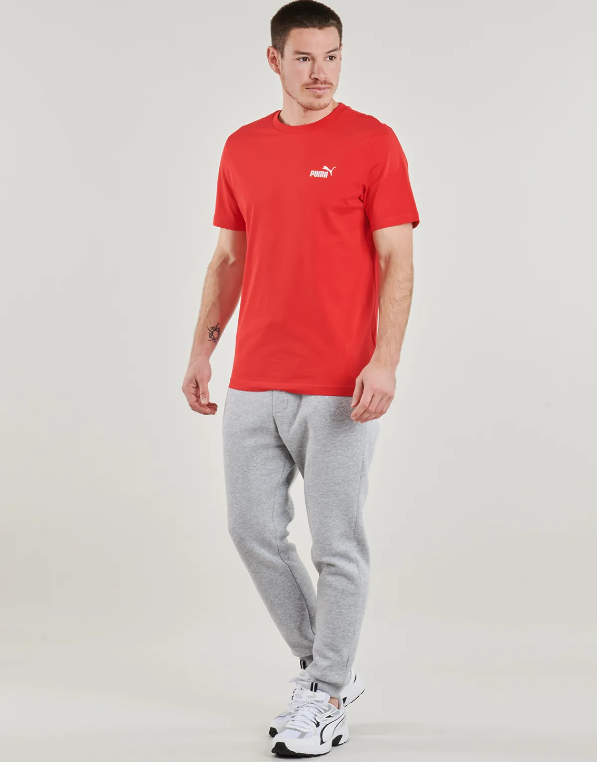 T-shirts & Polos^Puma - ESS SMALL LOGO TEE Rouge