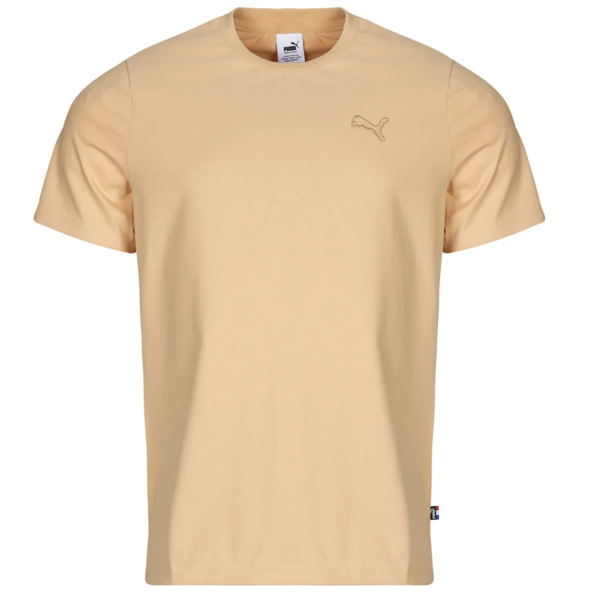 T-shirts & Polos^Puma - TEE MIF BADGE BRODE Beige