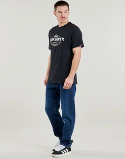 T-shirts & Polos^Quiksilver - TYPED OUT SS Noir