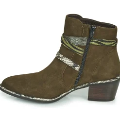 Bottines / Boots^Regard - NAPOLI V3 VELOURS MILITARE Kaki