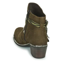 Bottines / Boots^Regard - NAPOLI V3 VELOURS MILITARE Kaki
