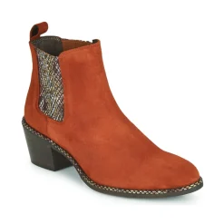 Bottines / Boots^Regard - NOISY V3 VELOURS TUILE Rouge