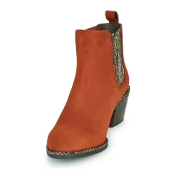 Bottines / Boots^Regard - NOISY V3 VELOURS TUILE Rouge