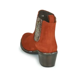 Bottines / Boots^Regard - NOISY V3 VELOURS TUILE Rouge