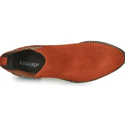 Bottines / Boots^Regard - NOISY V3 VELOURS TUILE Rouge