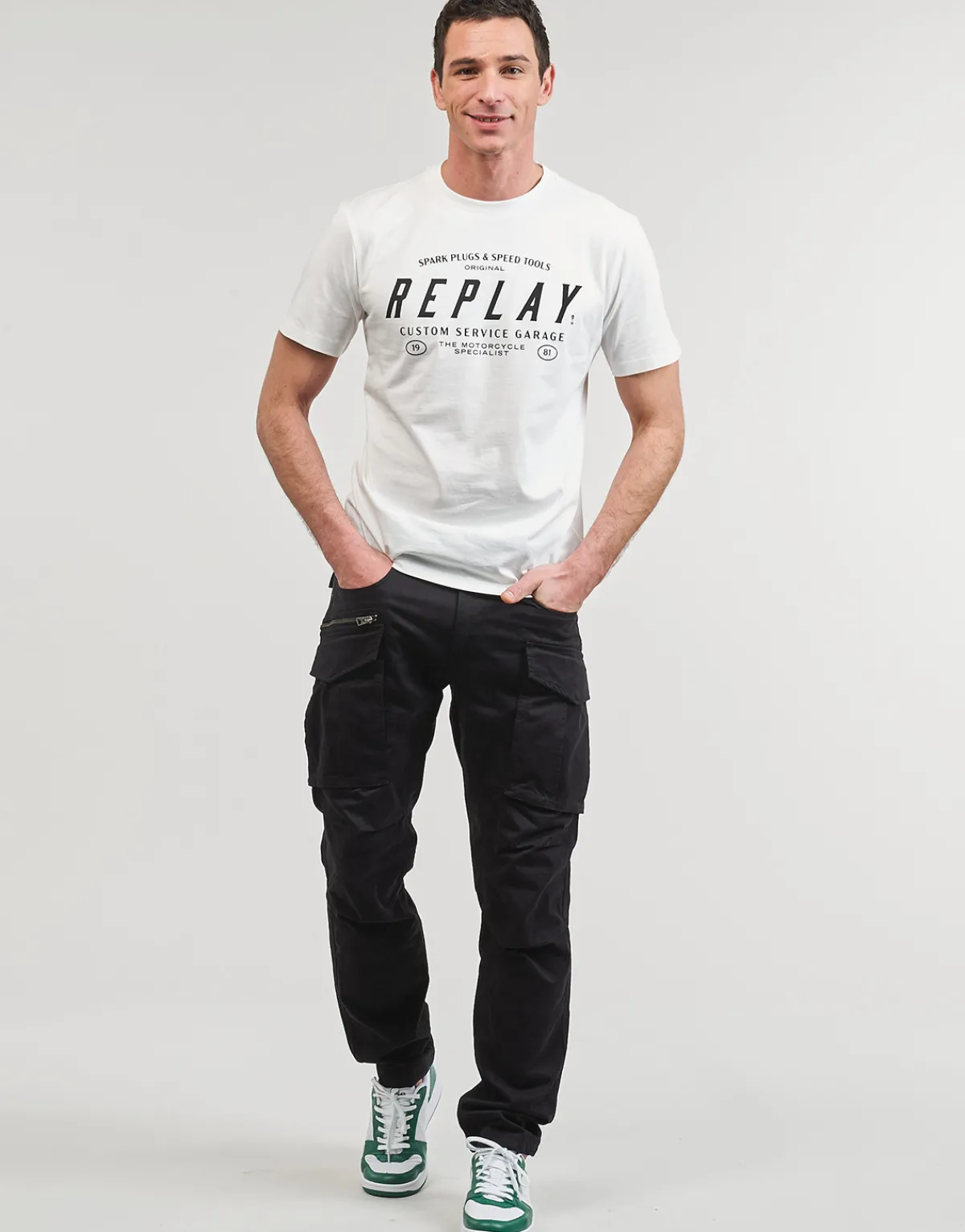 Pantalons^Replay - M9873A-000-84387 Noir
