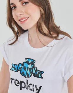 T-shirts & Polos^Replay - W3525A Blanc