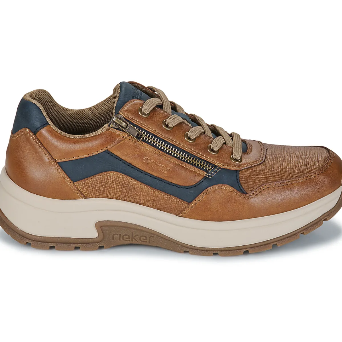 Baskets Mode^Rieker - Marron