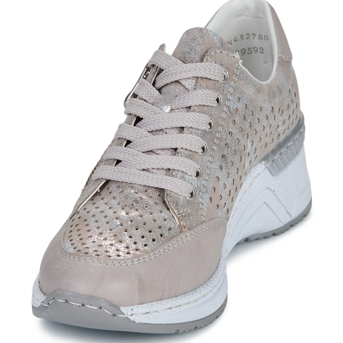 Baskets Mode^Rieker - Argenté