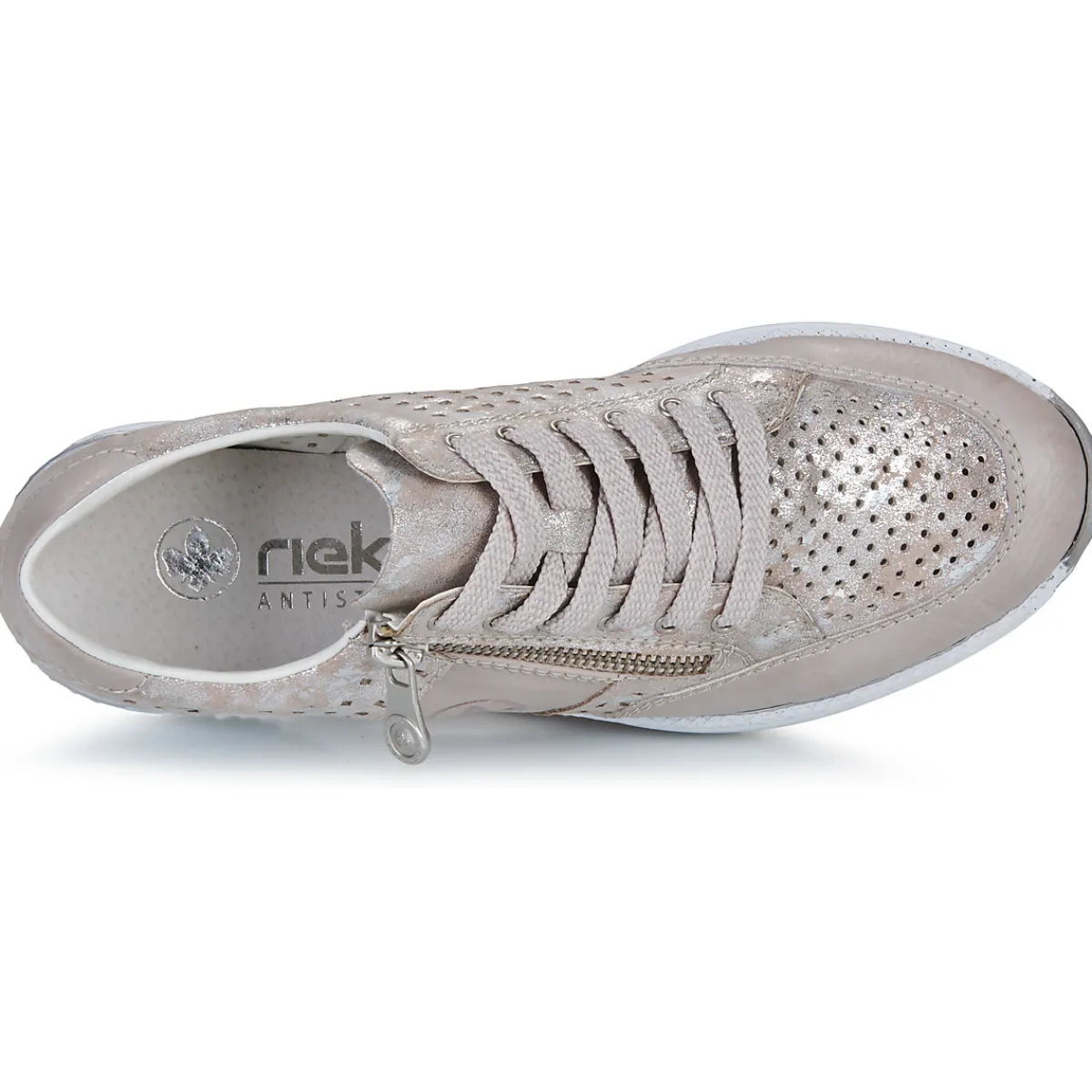 Baskets Mode^Rieker - Argenté