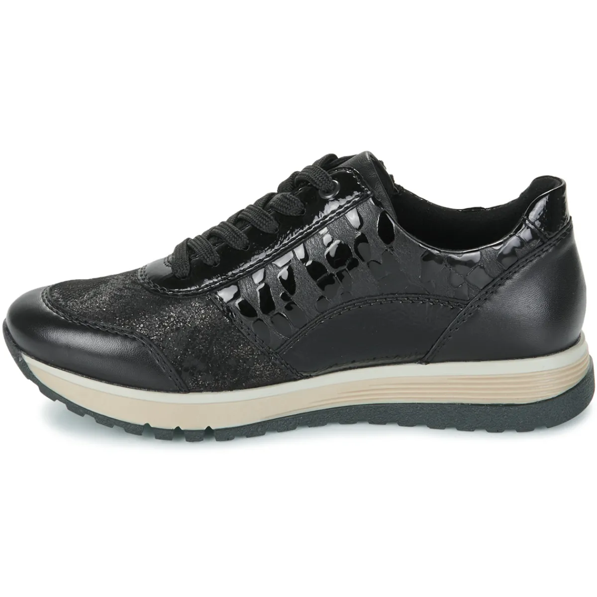 Baskets Mode^Rieker - LICHENA Noir