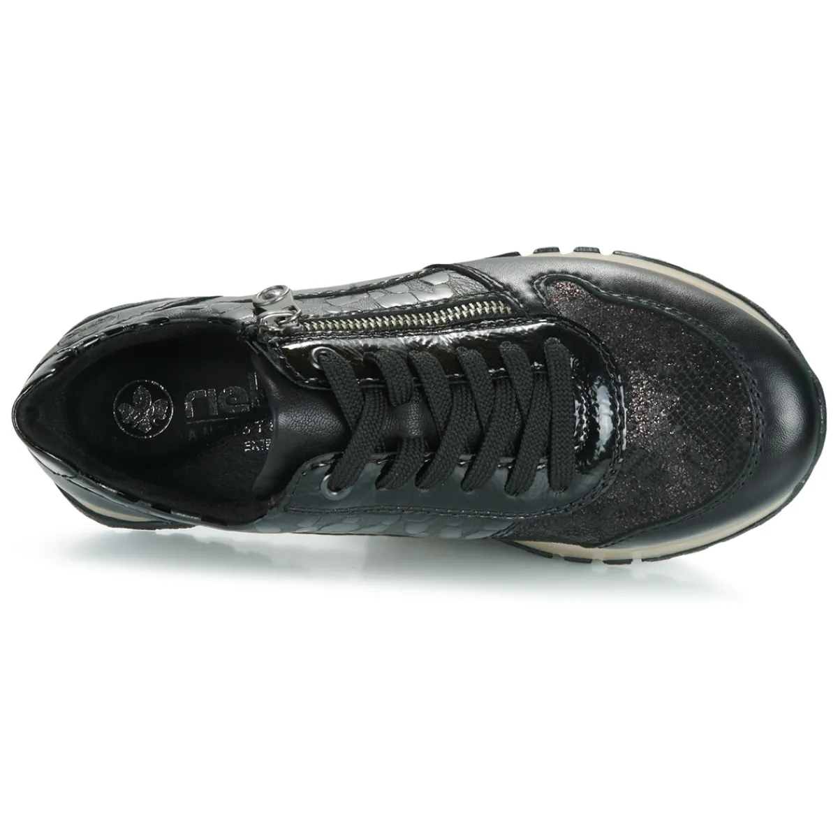 Baskets Mode^Rieker - LICHENA Noir