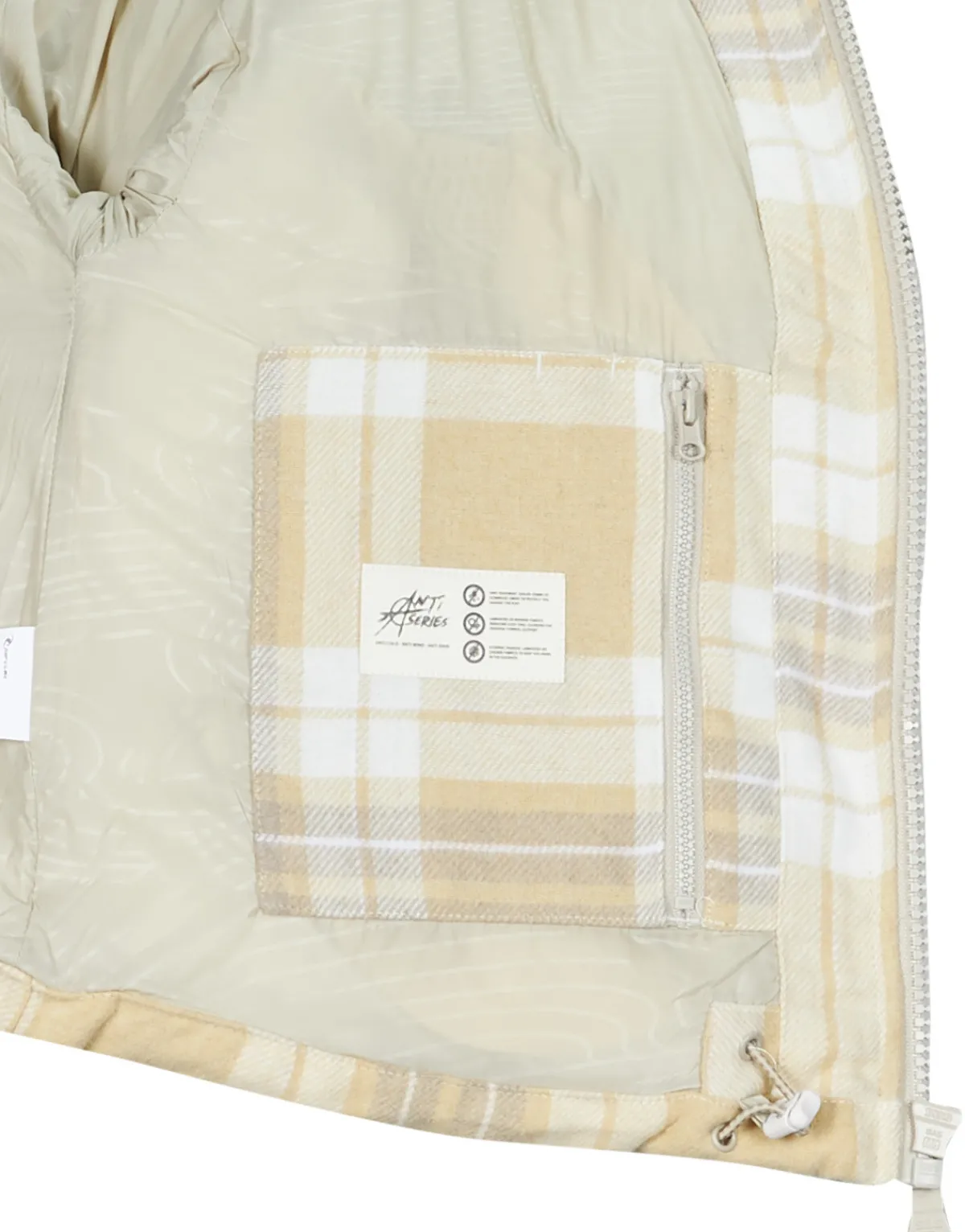 Manteaux^Rip Curl - ANTI-SERIES SURF CHECK PUFFER Beige