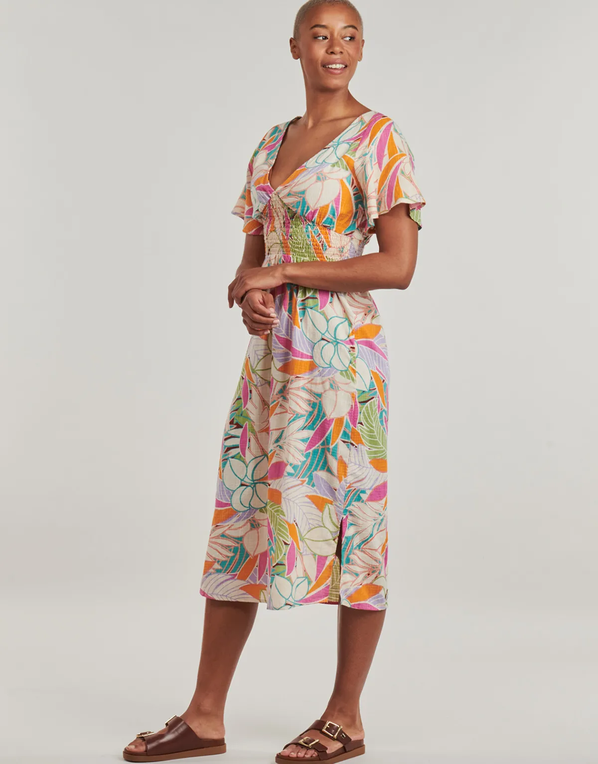 Robes^Rip Curl - CALA VADELLA MIDI DRESS Multicolore