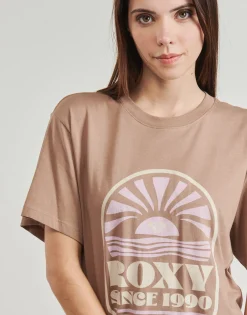 T-shirts & Polos^Roxy - HANGLOOSE POSTER Kaki