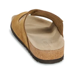 Mules / Sabots^Selected - SLHBASTIAN SUEDE STRAP SLIDER B Cognac