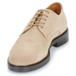 Derbies & Richelieu^Selected - SLHBLAKE SUEDE DERBY SHOE B Beige