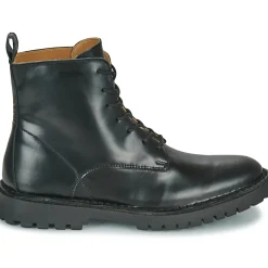 Bottines / Boots^Selected - SLHRICKY LEATHER LACE-UP BOOT Noir