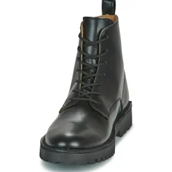 Bottines / Boots^Selected - SLHRICKY LEATHER LACE-UP BOOT Noir