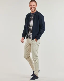 Pantalons^Selected - SLHSLIM-NEW MILES 175 FLEXCHINO Ecru