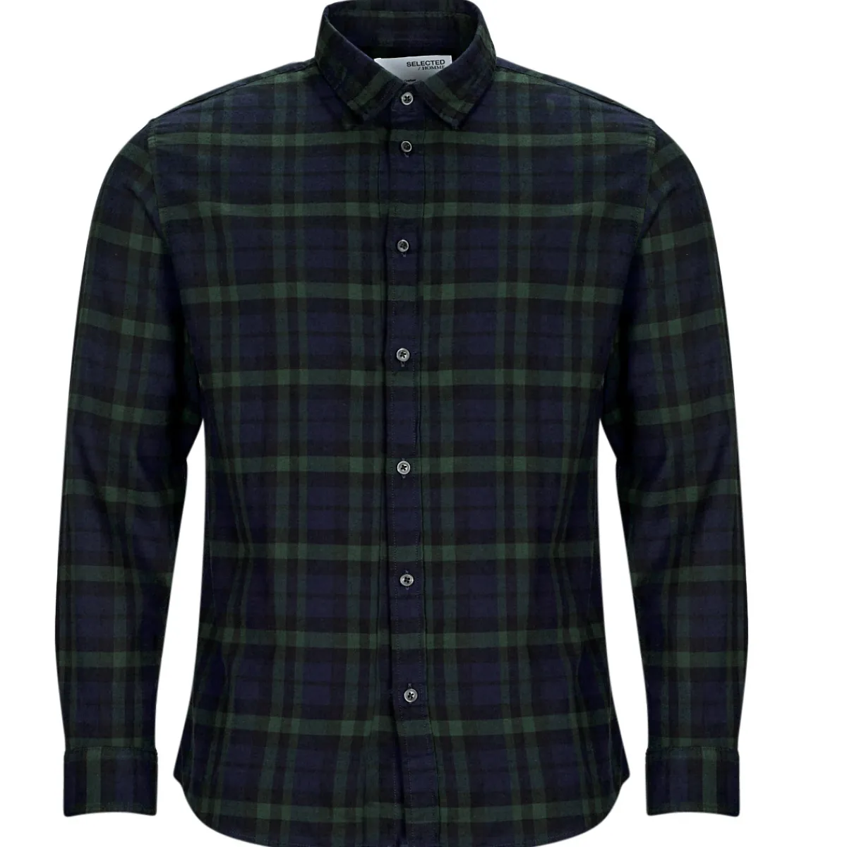 Chemises^Selected - SLHSLIMOWEN-FLANNEL SHIRT LS NOOS Marine