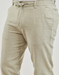 Pantalons^Selected - SLH172-SLIMTAPE BRODY LINEN PANT Beige