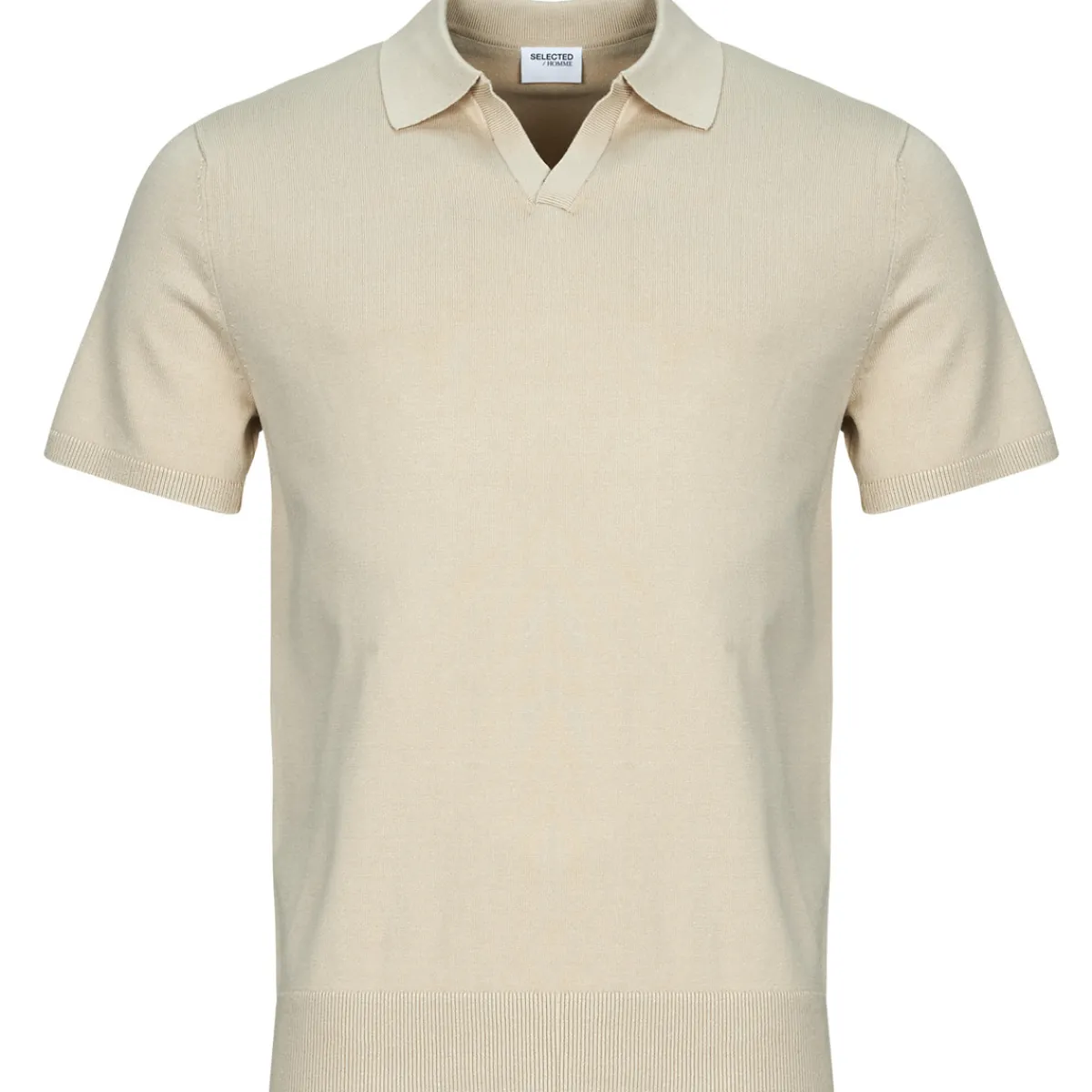T-shirts & Polos^Selected - SLHTELLER Beige