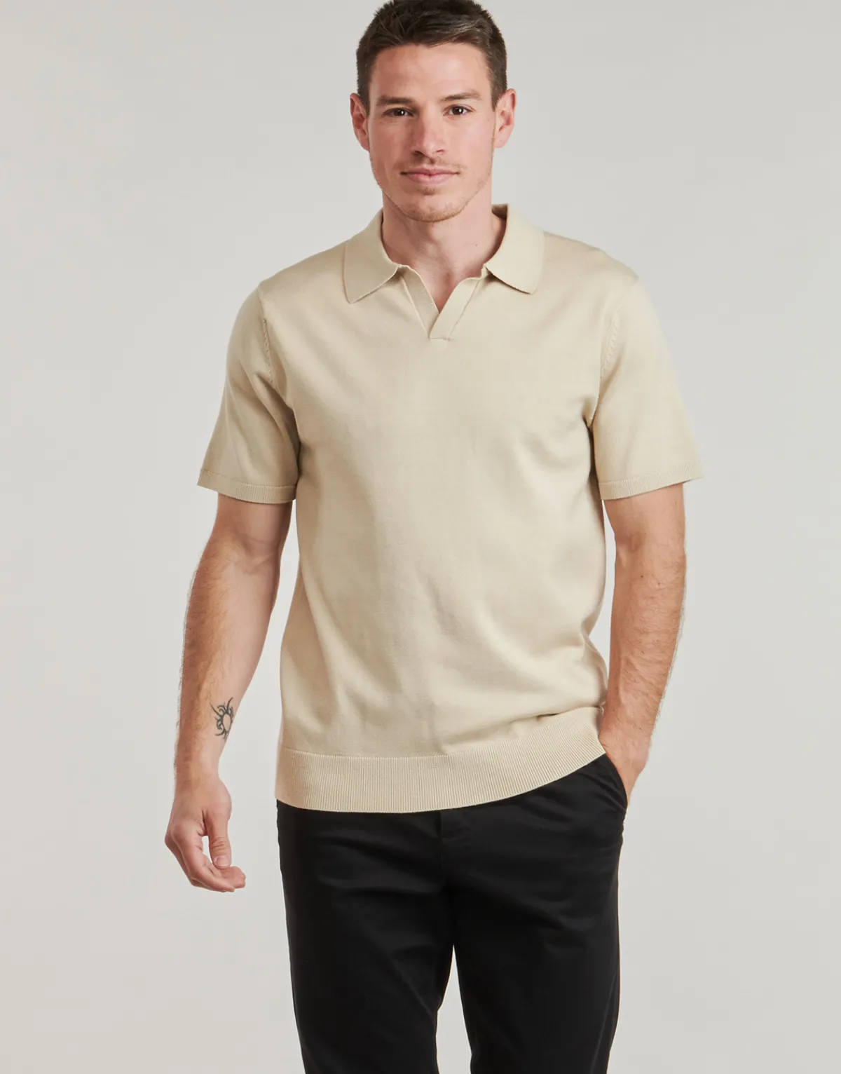 T-shirts & Polos^Selected - SLHTELLER Beige