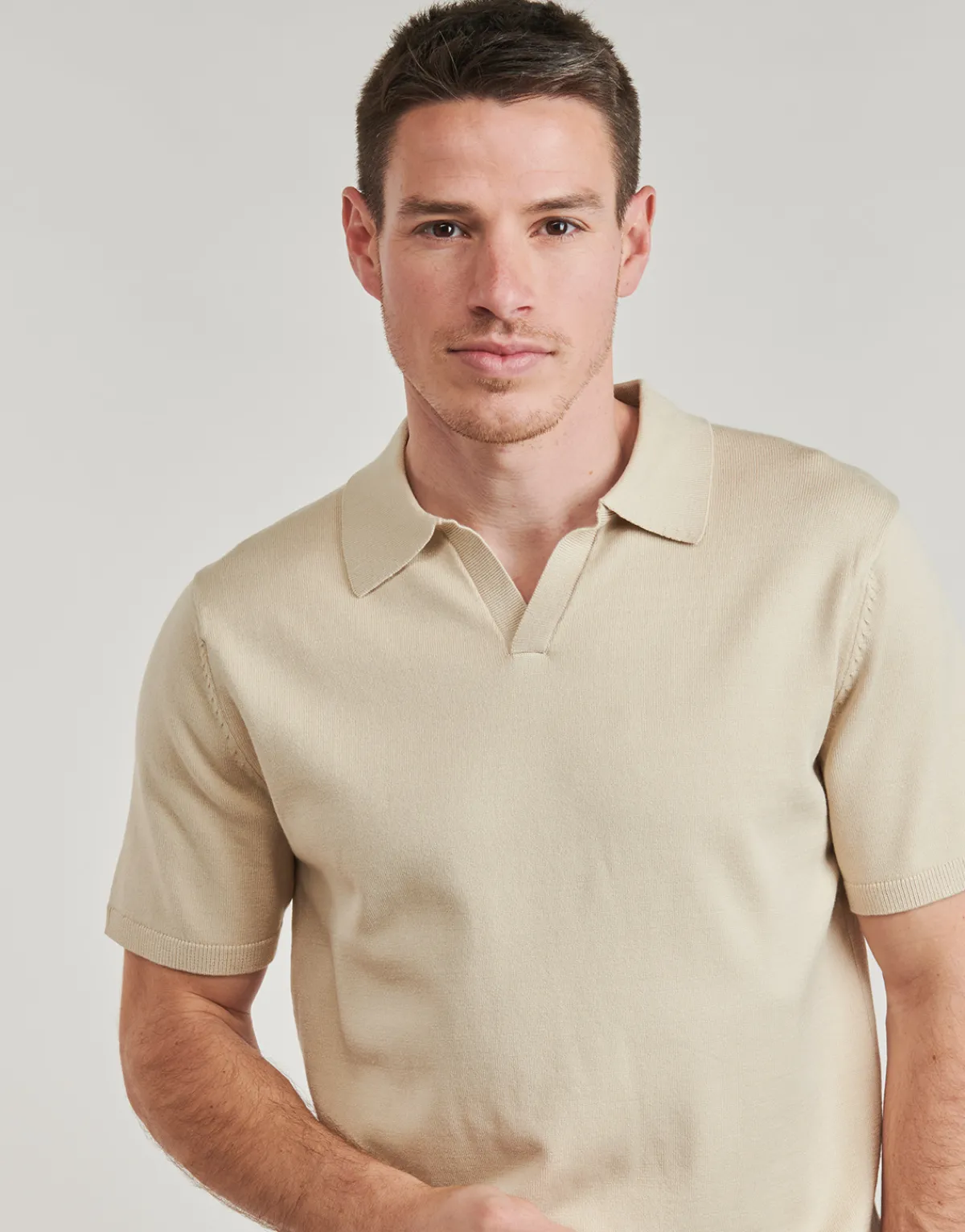 T-shirts & Polos^Selected - SLHTELLER Beige
