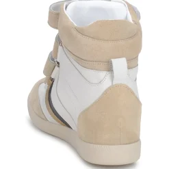 Baskets Mode^Serafini - MANATHAN SCRATCH WHITE-BEIGE-BLUE