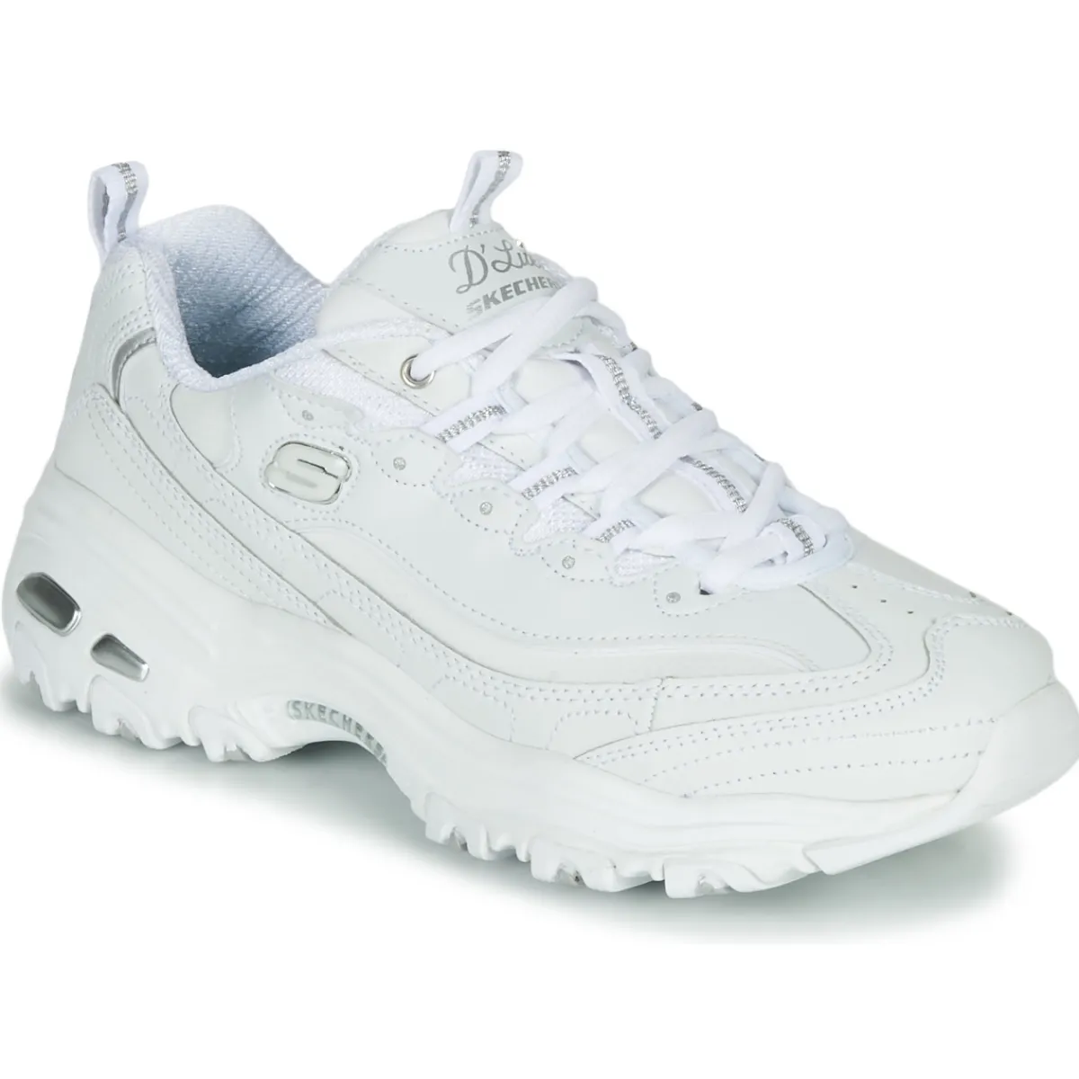 Baskets Mode^Skechers - D'LITES Blanc