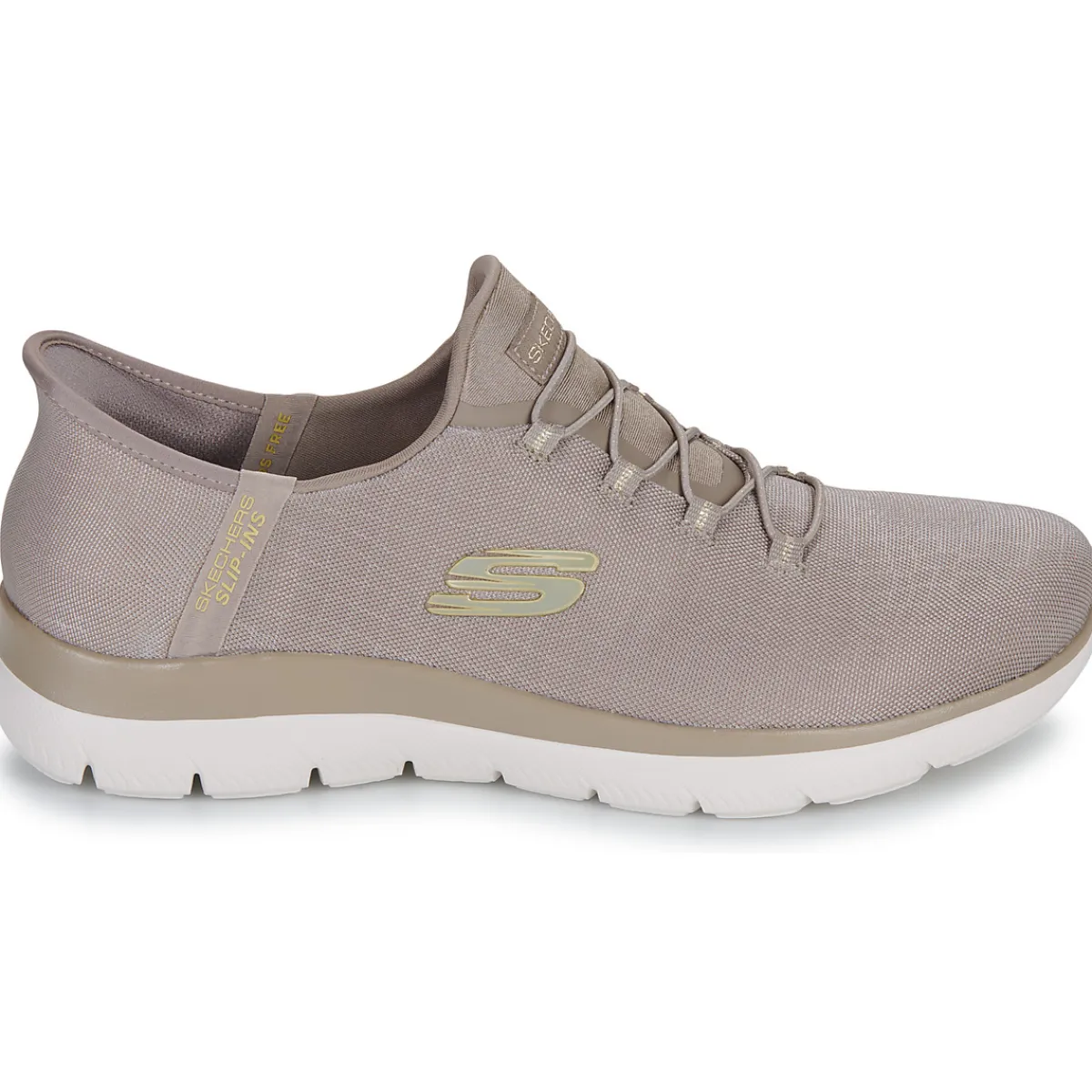 Baskets Mode^Skechers - SUMMITS CLASSY NIGHT SLIP-INS Beige