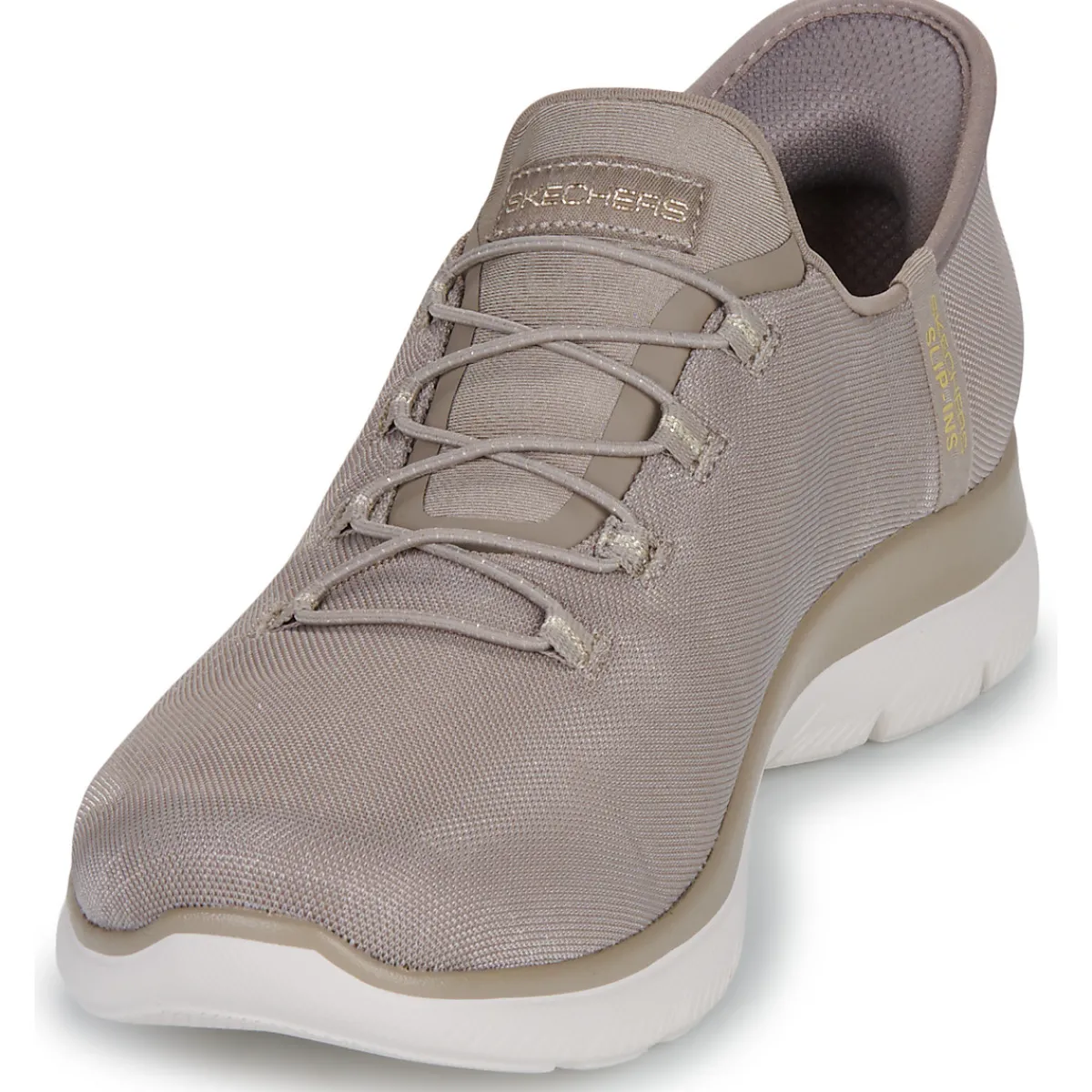 Baskets Mode^Skechers - SUMMITS CLASSY NIGHT SLIP-INS Beige