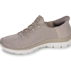 Baskets Mode^Skechers - SUMMITS CLASSY NIGHT SLIP-INS Beige