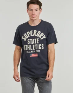 T-shirts & Polos^Superdry - ATHLETIC ESSENTIAL Marine