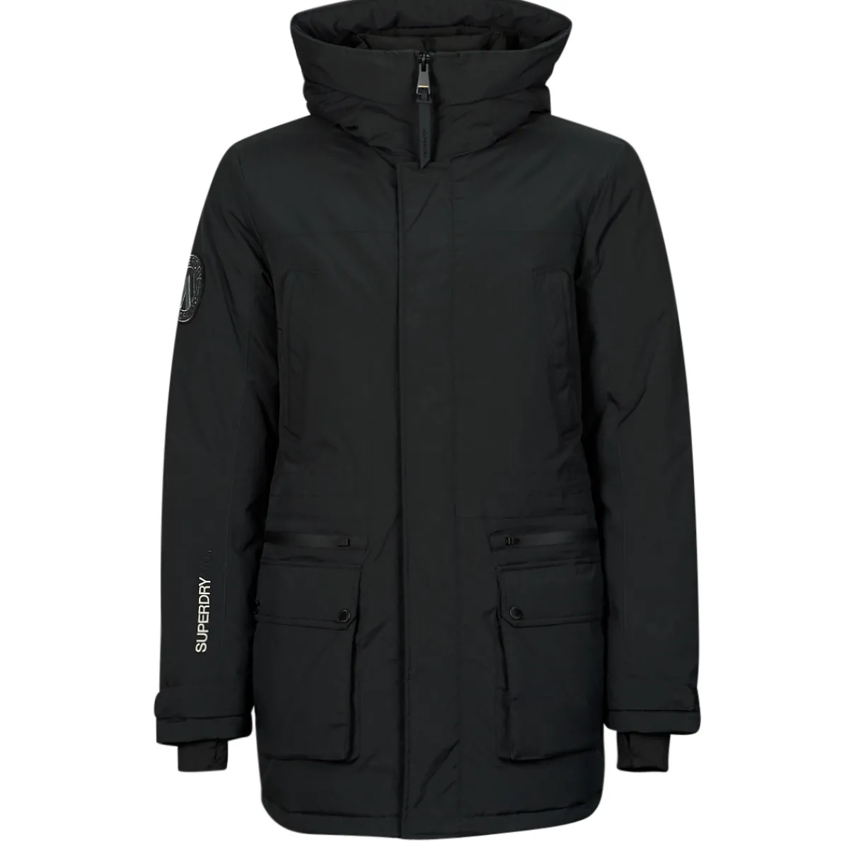 Manteaux^Superdry - CITY PADDED PARKA JACKET Noir