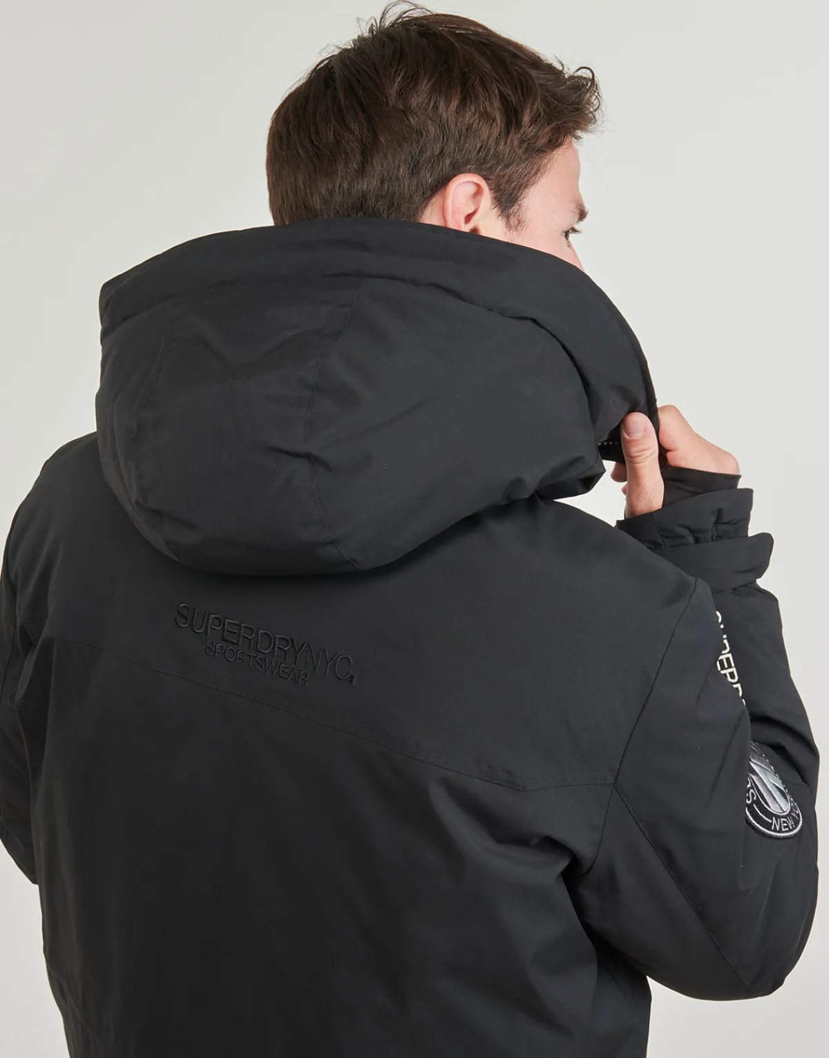 Manteaux^Superdry - CITY PADDED PARKA JACKET Noir