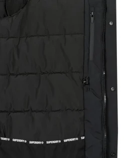 Manteaux^Superdry - CITY PADDED PARKA JACKET Noir
