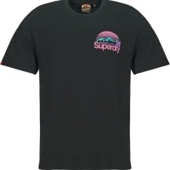 T-shirts & Polos^Superdry - CORE LOGO GREAT OUTDOORS CHEST Noir