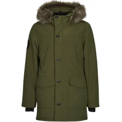 Manteaux^Superdry - EVEREST FAUX FUR HOODED PARKA Kaki