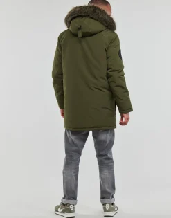 Manteaux^Superdry - EVEREST FAUX FUR HOODED PARKA Kaki