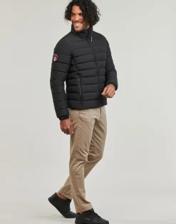 Manteaux^Superdry - FUJI EMB PADDED Noir