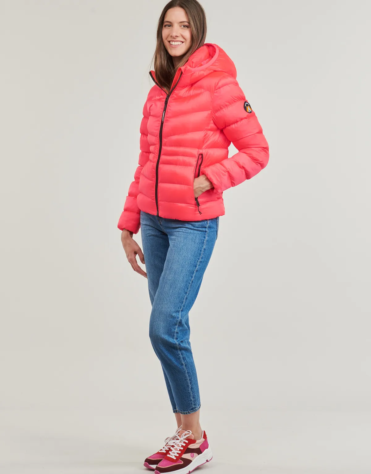 Manteaux^Superdry - HOODED FUJI PADDED JACKET Rose