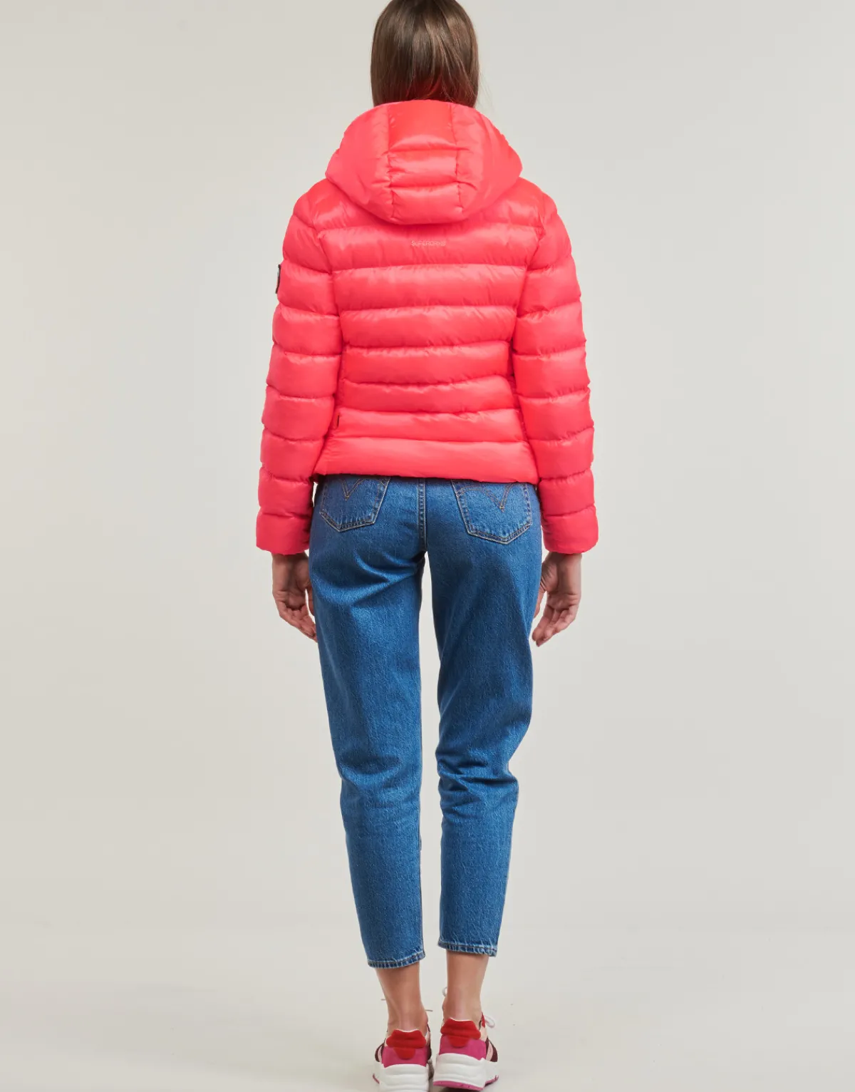 Manteaux^Superdry - HOODED FUJI PADDED JACKET Rose