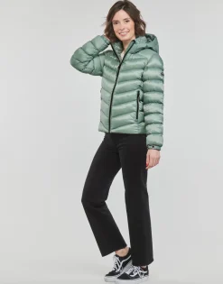 Manteaux^Superdry - HOODED FUJI PADDED JACKET Vert