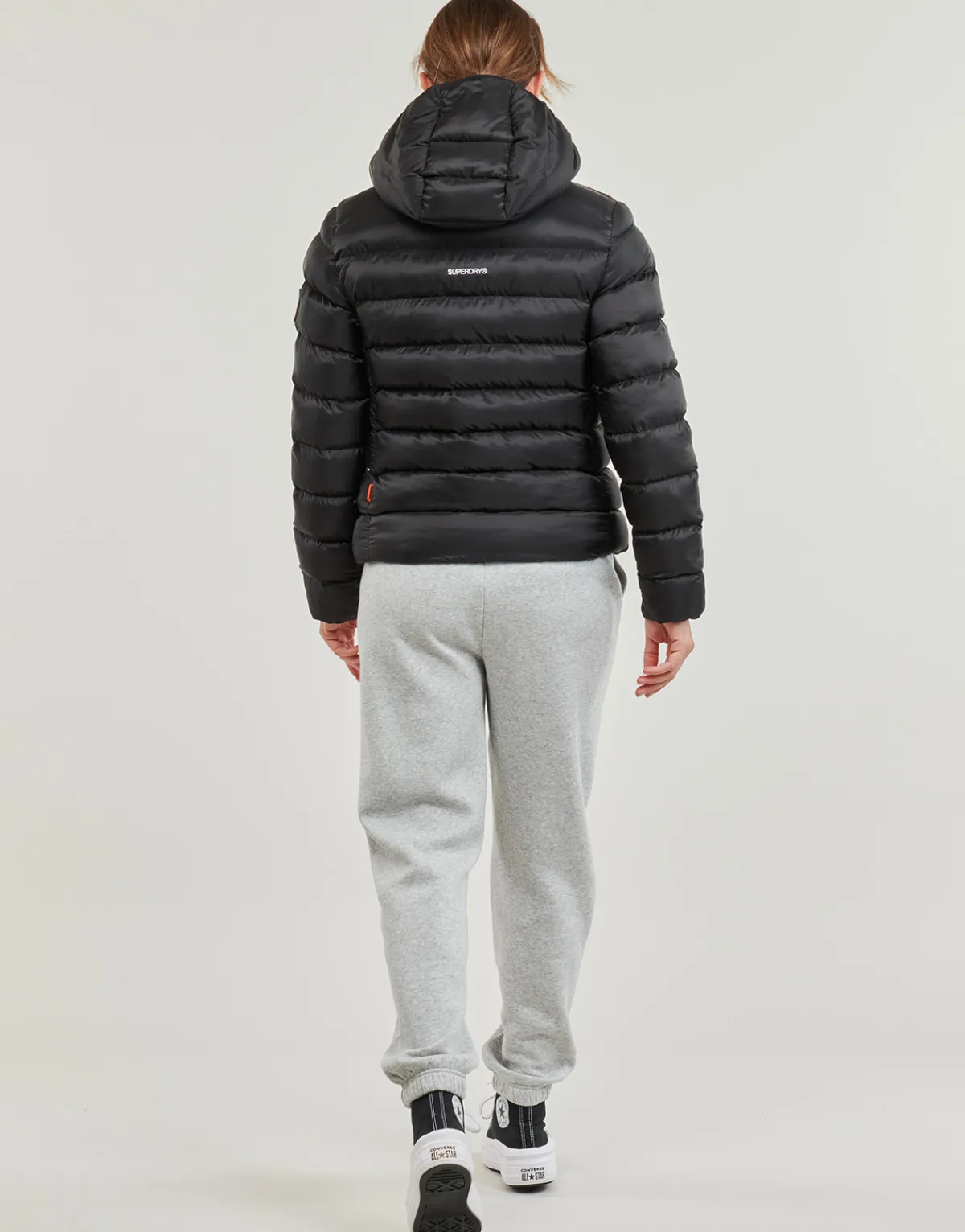 Manteaux^Superdry - HOODED FUJI PADDED JACKET Noir